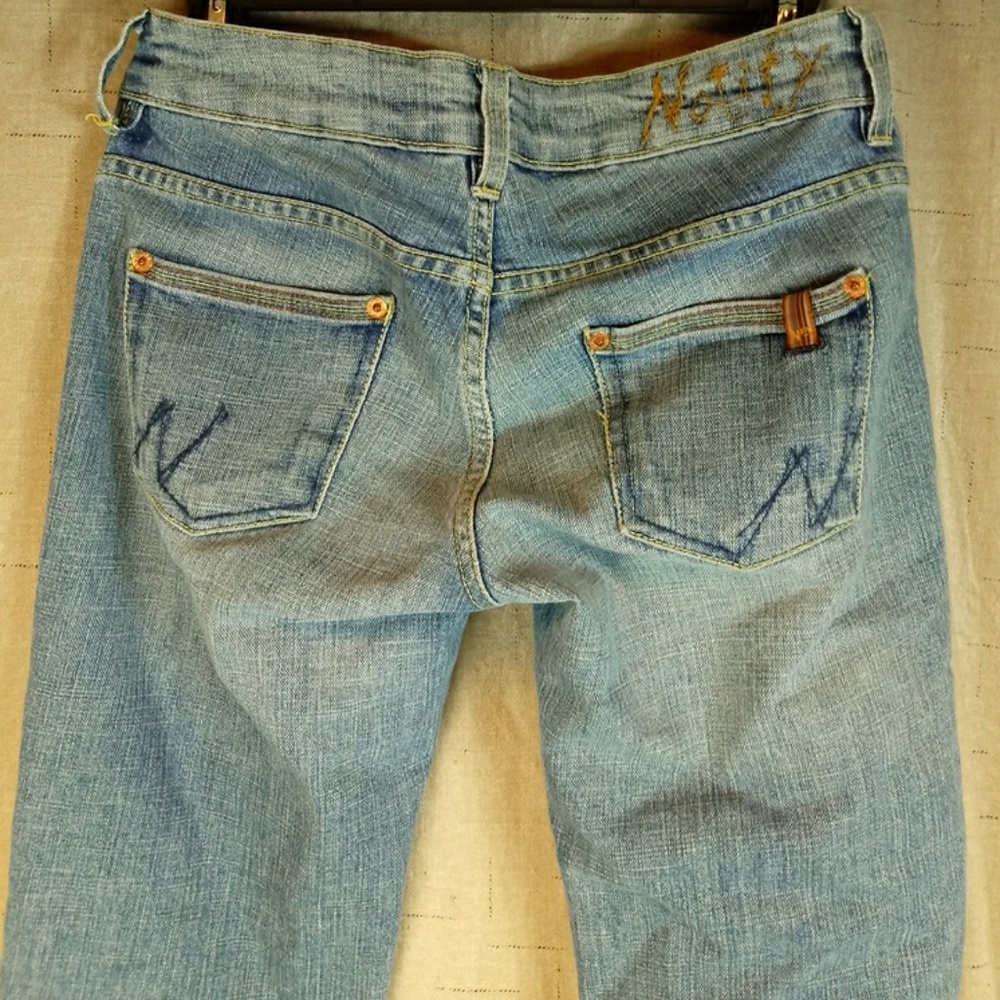 Notify 27 Low Rise Jeans Straight Leg Light Blue
